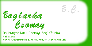 boglarka csomay business card